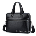 En gros et personnaliser le sac d'ordinateur portable Fashion Business Pu Leather Motsp repasse